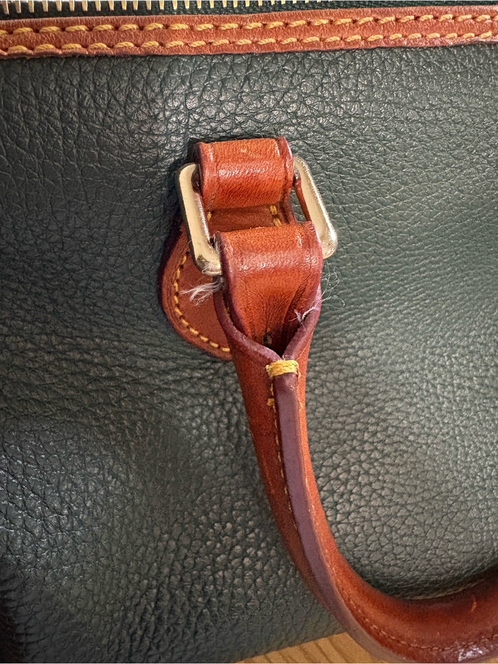 Dooney & Bourke Green Barrel Satchel - Picture 10 of 13